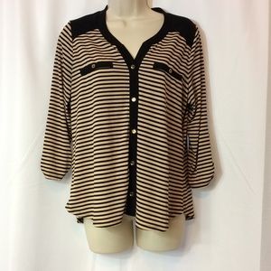 Susan Lawerence Stripped Blouse